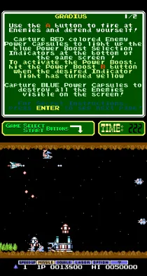 PlayChoice-10: Gradius screen shot game playing